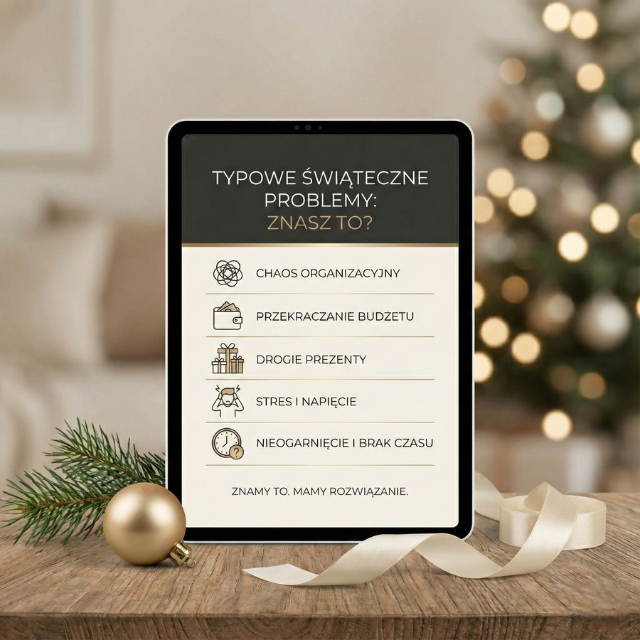 Osoba planująca świąteczny budżet